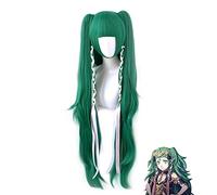 Fire Emblem ThreeHouses Sothis Green Long Ponytails Peluca Cosplay Disfraz Resistente al calor Pelo sintético Mujeres Carnaval Fiesta Pelucas MZ-1483