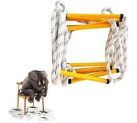 Fire Escape Ladder, Heavy-Duty Rope Ladder, 420KG Capacity, Ideal for Balcony Safety, Emergency Exit, Easy to Use, Portable Safety Ladder for Home and Office (One Color 20m)