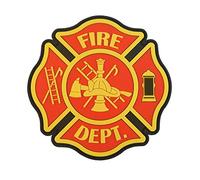 Fire Fighter Department PVC Rubber Rescue FD Patch