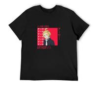 Fire Force Arthur Boyle Pattern Funny Cartoons Fire Brigade of Flames O-Neck 100% Cotton Short Sleeve Unisex T-Shirt L