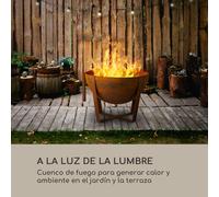 Fire Globe Brasero con Parrilla Ø60cm Acero