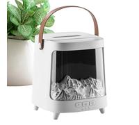 Fire Humidificar, 7 colores Flame Light, Ultra Quiet 200 ml Aromatherapy Machine, Smart Timer Function, Cool Mist Diffuser for Bedroom, Home, Offices, Desktop, Workplace, Relajación