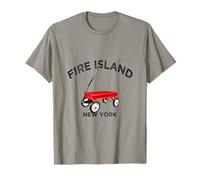 Fire Island Carro Rojo Vacaciones en Nueva York Playa del océano LI NY Camiseta