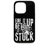 Fire It Up Get It Stuck ATV Rider Off-Road Dirt Racing Carcasa para iPhone 13 Pro