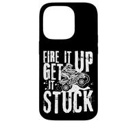 Fire It Up Get It Stuck ATV Rider Off-Road Dirt Racing Carcasa para iPhone 14 Pro