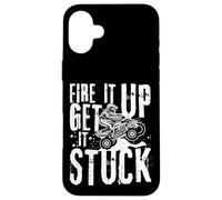 Fire It Up Get It Stuck ATV Rider Off-Road Dirt Racing Carcasa para iPhone 16 Plus