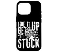 Fire It Up Get It Stuck ATV Rider Off-Road Dirt Racing Carcasa para iPhone 16 Pro