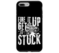 Fire It Up Get It Stuck ATV Rider Off-Road Dirt Racing Carcasa para iPhone 7 Plus/8 Plus