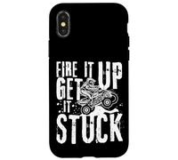 Fire It Up Get It Stuck ATV Rider Off-Road Dirt Racing Carcasa para iPhone X/XS