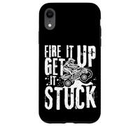 Fire It Up Get It Stuck ATV Rider Off-Road Dirt Racing Carcasa para iPhone XR