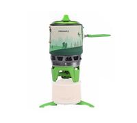 Fire-Maple FMS-X3 - Estufa de Camping Portátil de 0,8 Litros con Soporte de Encendido Eléctrico y Estabilizador de Lata de Combustible, Sistema de Olla para Senderismo al Aire Libre (Verde)
