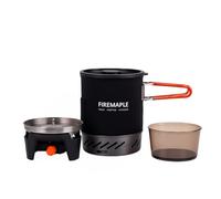 Fire-Maple Hornillo de Camping Gas Portátil - Quemador Compacto para Trekking, Senderismo, Backpacking, Bushcraft, Pesca y Caza - Equipo de Cocina de Camping Ligero Negro
