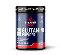 Fire Nutrition - 100% L-Glutamine Powder 300 GR (KYOWA) - Unflavoured - Sin Sabor - Aminoacids - Aminoacidos - Favorece el Desarrollo y la Recuperacion Muscular Muscular -