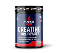 Fire Nutrition - Creatine Pure Powder 200 MESH - 300 gr - 100% Creatina Monohidrato Sin Sabor - Micronizada - 100% Creatine Monohydrate Micronised