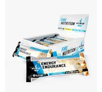 Fire Nutrition Energy Endurance Oatbar - Barrita Energética de Avena, Sin Gluten - Sabor Plátano y Chocolate Blanco - 12 barritas x 60g