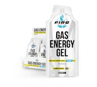 Fire Nutrition GAS Energy Gel 1 ud x 40 g - Gel Energetico Sabor Limón - Carbohidratos - Sin Cafeina - Sales Minerales - Bcaas - Vitaminas - Ratio 2:1:1 Maltodextrina Dextrosa Fructosa