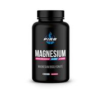 Fire Nutrition - Gas Series Magnesium 60 Caps - Bisglicinato de Magnesio - Alta absorción - Reduce cansancio y fatiga - Apoyo sistema nervioso y muscular - Sin Gluten