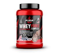 Fire Nutrition Whey Force Complex 908 g, Proteína de Suero con Glutamina, Creatina y Taurina, Sabor Chocolate Smooth, 30 Porciones
