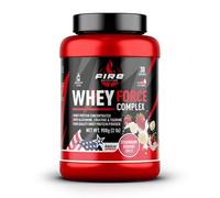 Fire Nutrition Whey Force Complex 908 g, Proteína de Suero con Glutamina, Creatina y Taurina, Sabor Strawberry Banana Split, 30 Porciones