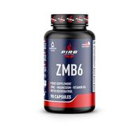 Fire Nutrition - ZMB6 90 Caps - Zinc/Magnesium/Vitamin B6 - Aumenta los Niveles de Testosterona - Crecimiento Muscular - Recuperacion Muscular
