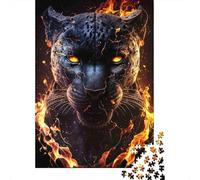 Fire Panther Rompecabezas para Adultos Inferno Guardian 1000 Piezas Papel Reciclado para Adultos Rompecabezas Divertido Y Desafiante Juego Familiar 70x50cm/1000pcs