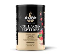 Fire Pharm Collagen Peptides - Colágeno Marino Hidrolizado con Glucosamina, MSM, Ácido Hialurónico y Vitaminas - Piel, Articulaciones y Huesos - Sin Azúcares - Sabor Natural - 300g