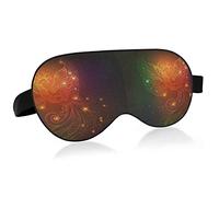 Fire Phoenix Bird Stars Eye Masks Cover Blocks Light Sleep Mask Shade Cover Blindfold Relajante Eyeshade Cover con correa ajustable para la cabeza para hombres, mujeres y niños