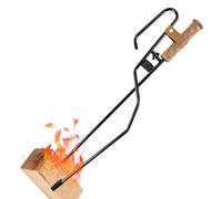 Fire Pit Blow Stick, Campfire Log Grabber, Adjustable Fire Pit Tools, Fire Pit Accessories, Log Grabber for Camping, Fire Tool Set for Fire Pits, Portable Fireplace Tongs