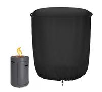 Fire Pit Cover, Fade Resistant Round, 24 x 27 pulgadas Patio Fires Column Protector, Heavy Duty Insulation Blanket for Heater Propane Grill Mantel Garden Lawn Outdoor Weather Protection