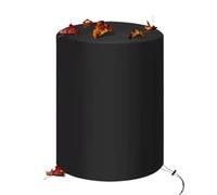 Fire Pit Cover, Round Grill Cover, Heavy Duty Outdoor, Waterproof Drawstring Protector, Garden Backyard Patio Camping Furniture Shield, Winter Weather Resistant Fire Bowl Protective 65x65x95cm