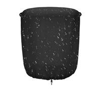 Fire Pit Cover, Round Patio Blanket, Impermeable y Weather Resistant Fabric Protector con 36 pulgadas Size, Portable Heater Covers for Garden, Lawn, Propane Grill, Patio Equipment Black