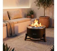 FIRE PIT ROUND - Brasero 12 KW Para Exterior De Pellets Sin Humo Negro