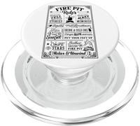 Fire Pit Rules es un Entusiasta del Camping es una Aventura PopSockets PopGrip para MagSafe