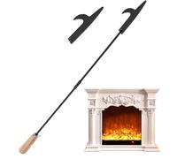 Fire Poker 33 Long Iron Fire Pit Poker Herramientas de chimenea de servicio pesado PROPERABLE PARA PIT