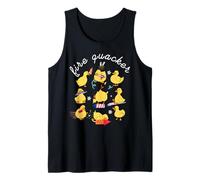 Fire Quacker Cuatro de Julio Patriótico USA Mujeres Patos Divertidos Camiseta sin Mangas