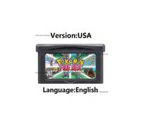 (Fire Red Extended)GBA Game Cartridge 32 Bit Video Game Console Card Pokemon Series Emerald Seaglass Rouge Emerald Imperium Dark Violet