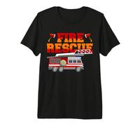 Fire Rescue Firefighter Fire Truck Driver For Dad Men Camiseta Premium