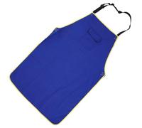 Fire Resistant Work Apron Adjustable Straps Chest Storage Pocket For Welding Grinding Cutting And Mechanical Operations Heavy Duty Welding Smock With Pockets