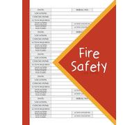 Fire Safety Log Book: 8.5x11 inches , 110 Pages