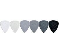 Fire Stone Púas, Plectrum/Pick Nylon, Forma 351, superficie Relief, 0,88 mm, gris oscuro, 12 uds