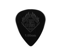 Fire Stone Púas, Plectrum/Pick Nylon, Forma 351, superficie Relief, 1,00 mm, negro, 12 uds