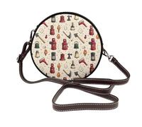 Fire Tools - Bolsos cruzados con estampado para mujer, de viaje, pequeños bolsos de piel para mujer