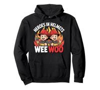 Fire Truck Rescue Enthusiast Firefighter Squad Wee Woo Sudadera con Capucha