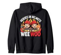 Fire Truck Rescue Enthusiast Firefighter Squad Wee Woo Sudadera con Capucha