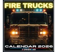 Fire Trucks Calendar 2026: Flames & Ladders Planner, Brave Machines in Action All Year