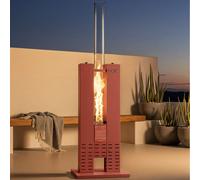 FIRE TUBE HEATER - Estufa Exterior 8.2kW De Pellets Sin Humo Terracota