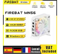 FIREBAT-MINI PC MN56, ordenador de escritorio con procesador AMD R7-8745HS, Windows 11, DDR5, 16GB + 512GB SSD, 8 núcleos, BT 5,2, WIFI6, HDMI, TYPE-C, USB AMD R7-8745HS