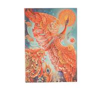 Firebird (Birds of Happiness) Midi 12-month Day-at-a-time Softcover Flexi Dayplanner 2025 (Elastic Band Closure): jeden dzień na stronie, zamykany na gumkę, papier 80 gsm