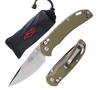 Firebird GANZO F753M1-GR Cuchillo plegable de bolsillo Hoja de acero inoxidable 440C G-10 Mango antideslizante con clip Camping Pesca Carpeta al aire libre Cuchillo EDC (Verde)