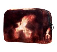 Firebird - Neceser grande con diseño de llamas de fénix para mujer, bolsa organizadora de maquillaje con cremallera, multicolor, 18.5x7.5x13cm/7.3x3x5.1in, Neceser